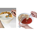 Creative Handle Separated Bowl With Handle Home Isolated Bowl With Snack Se