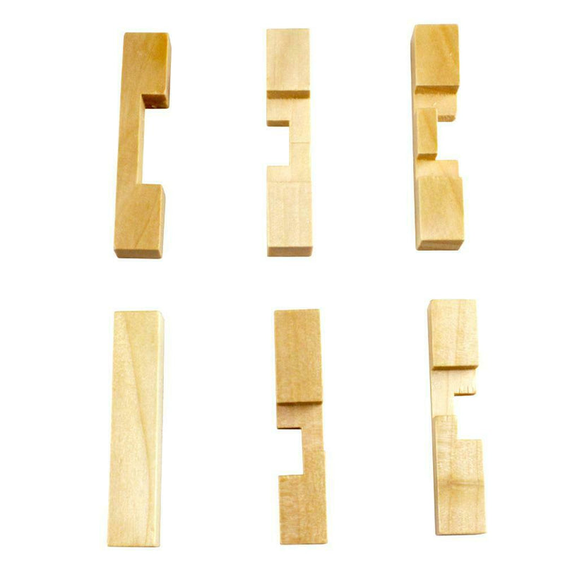 Kongming Luban Lock Kids Wooden Chinese Traditional Puzzle Child Brain Game