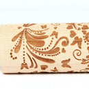 Butterfly Pattern Christmas Embossing Rolling Pin Baking Dough Cake Roller