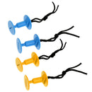 4 Pair of Plastic Bodyboard Surfboard Leash Plugs with Cord - 50mm Thickness