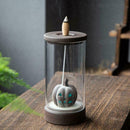 Backflow Incense Burner Ceramic Censer Waterfall Holder Halloween Decor W5I5