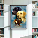 5D DIY Full Drill Diamond Painting Dog Cross Stitch Embroidery Mosaic Kit