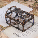 Plastic Storage Box Transparent Pirate For Pirate Crystal Gem Treasure Box  BX