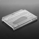 Clear Horizontal Badge Buddy Enclosed Double Dual ID Card Pass Holders Pack