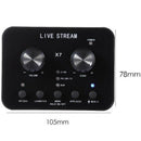 X7 Pc Audio Usb Headset Sound Card Micro- phone Webcast Entertainment Strea