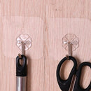 3 strong transparent suction cup sucker wall hooks hanger for kitchen bathroomM&