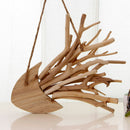 Mediterranean Nautical Wall Decor HANGING FISHING BEACH WOOD FISH ORNAMENT