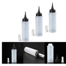 3Pcs 150ml Plastic Salon Applicator Measuring Bottle Nozzle Tip for Hairdressing
