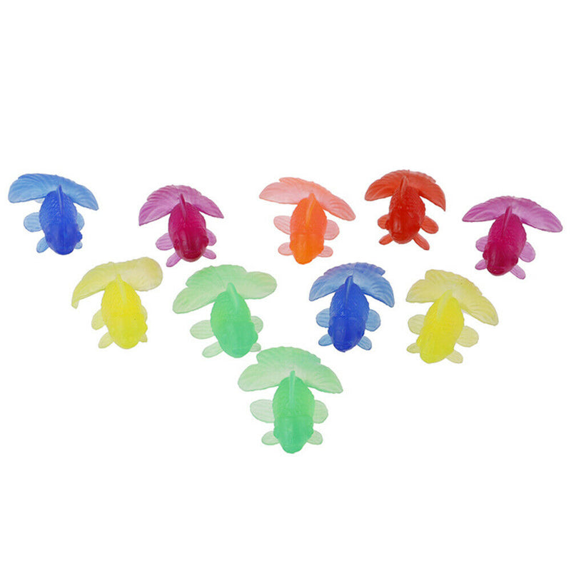 10pcs Artificial Goldfish Kids Bath Toys Aquarium Fish Tank Decoration Plastic