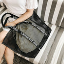 Ms. Hollow Large-Capacity Handbags Fashion Shopping Bag Bucket Female Casua