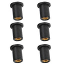 12x M5 Black Well Nuts Fairing Fastener Motorcycle 5mm Windscreen Well Nuts