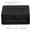 HDMI Splitter 1 x 2, 1 Input 2 Output HDMI Amplifier Switcher Box Hub Suppo H9N5