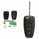 3 Buttons Uncut Remote Key with 4D63 Chip for Ford Focus C-MAX Mondeo Fiest