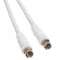 6.7 Ft Coaxial TV Antenna Cable Adapter White