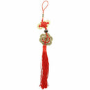 Fashion Feng Shui Chinese Knot Tassel China Mascot Lucky Charm Ancient Coin Z3A3