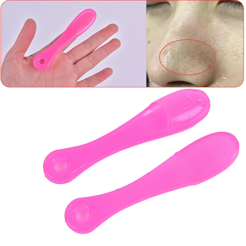Mini Silicone Face Cleaner Finger Blackhead Removal Nose Wash Pad Random CoS Gw