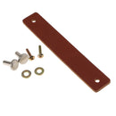 Handmade Leather Door Handle Pull Knob Drawer Furniture Hardware Brown