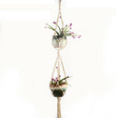 Pot Holder Macrame Plant Hanger Hanging Planter Basket Jute Rope Braided  Z