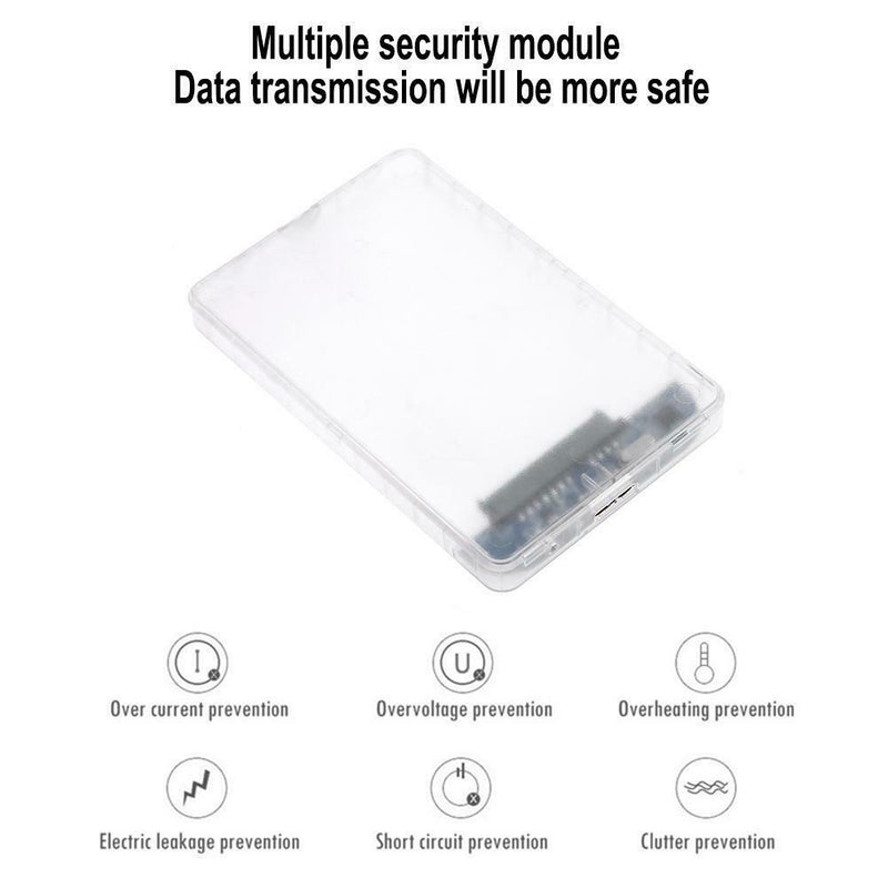 2.5 inch USB 3.0 SATA HDD Hard Disk Drive External HDD Enclosure Case Box