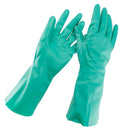 30cm Rubber Home Work Gloves Solvent Resistant Anti Acid Alkali Green