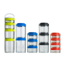 Removable Handle Keep Fresh Twisting Lock Storage Jar Four Containers Easy Clean