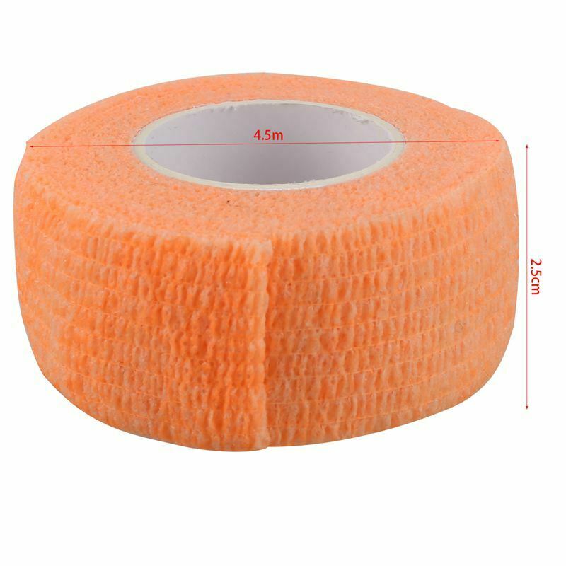 6 PCS First Aid Medical Self-Adhesive Elastic Bandage Gauze Tape (Orange, 2 D8X2