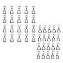 40x 16/20mm Pendant Pinch Bails Connector Clasps DIY Jewelry Findings Craft