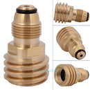 Converts Propane LP TANK POL Service Valve to QCC Outlet Brass Adapter for BBQ