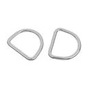2Pcs Stainless Steel D Ring Tie Down Lashing Point Anchor Fixing Cleat Plate