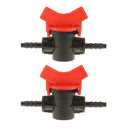 2pcs/set 4/7mm Coupling Pipe Irrigation Water Hose Switch Valve Connectors