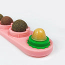 Rotated Catnip Treat Cat Ball Sugar Energy Snacks Pet Catnip Lick Ball Self