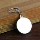 Compass Keychain 50 Year Durable Fashion Metal Key Ring With Back Shining Mirror