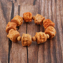 Wooden carved bracelet of eighteen Rohan for peace or lucky