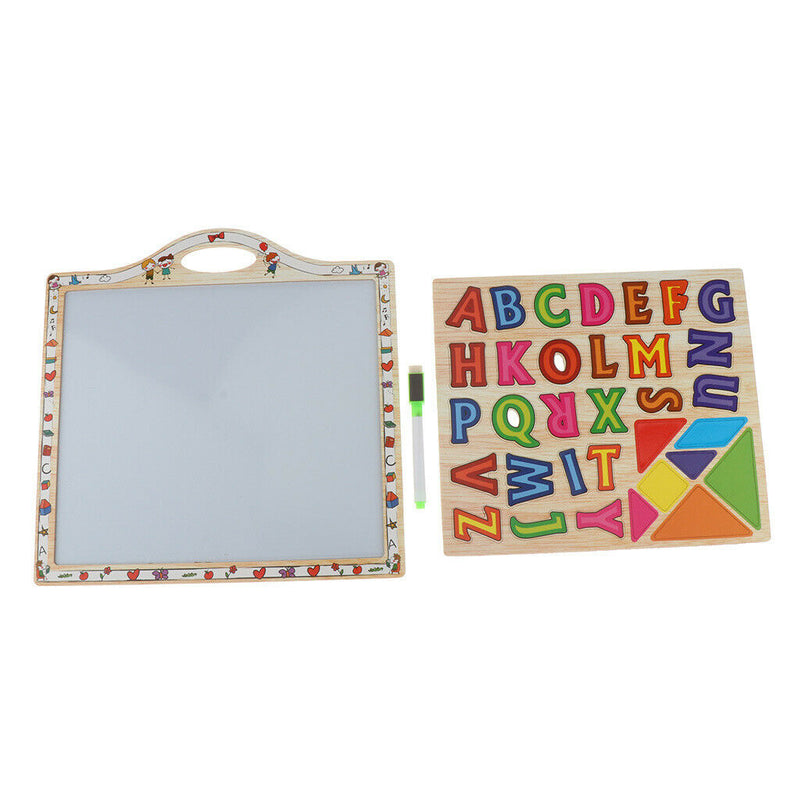 Alphabet Letters Magnets - Doodling White Board with Pen - 2 In 1 Spelling and