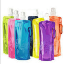 1Pc Cups Bag Folding Plastic Collapsible Outdoor Sport Portable Water Bottle 3C