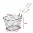 4Pcs/Lot Chips Mini Fry Baskets Stainless Steel Fryer Basket Strainer Servi F2J4