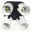 4 In 1 E27 to E27 LED Lamp Bulbs Socket Splitter Adapter Holder For Photo Studio