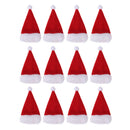 12/set Mini Christmas Santa Cap Wine Bottle Cover Hat Party Dinner Decor