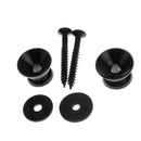 2 X Steel Black Plating Strap Lock Pins Screw For Electric Bass Acoustic Guitar