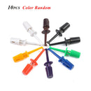 10x Lead Wire Test Hook Clip Grabbers Test Probe SMT/SMD for Multimeter Newly