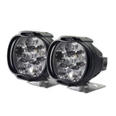 2pcs 1000LM 6500K Motorcycle 6LED Headlights Scooter Fog Spotlight Bracket