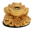 4 Pieces Feng Shui Money Toad Charm Wealth Attracting Frog Decor  Gift