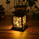 Outdoor Garden Solar Powered Hanging LED String Lights Flickering Candle La S6S4