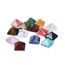 7 Pcs/lot Random Multi-color Chakra Pyramid Stone Set Crystal Healing Chakra Se-