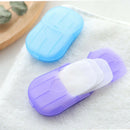Disposable Paper Soap Travel Portable Hand Washing Cleaning Soap Purple