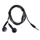 3.5mm In-ear Stereo Earbuds Headphone Earphone Without Line Control(Black)