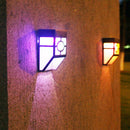 Wall Mounted Solar LED Lights for Outdoor Garden Path Landscape Fence Lamps