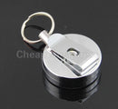 Magnetic Fishing Steel Metal Badge Reel Retractable Key Ring Pull ID CardFT