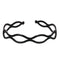Fashion Cross Bangs Headdress Sports Headband Braided Twist Plait Hair Hoop