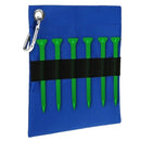 2x Compact Golf Ball Bag Holder Zipper Pouch Storage Bags with Clip for Training